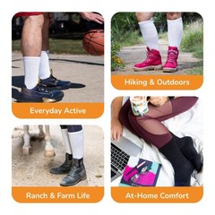 Loose Fit Stays Up! Casual Quarter Socks – Superior Stretch and Comfort, Wide…