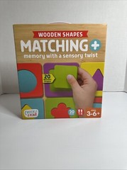 Chuckle & Roar – Matching+ Wooden Sensory Shapes – Logic Puzzles – Premium Wo