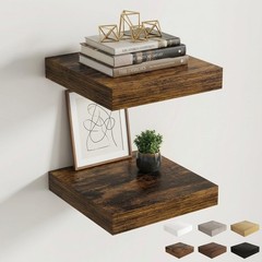 Dreamland Floating Shelves for Wall, Small Deep Floating Shelf Square Wall Sh…