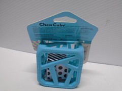 Malarkey Kids Chew Cube Teething 3+ Months Blue BPA Free Food Grade Silicone NEW