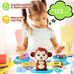 Monkey Scale Balance Counting Toys Math Games STEM Preschool Educational Toys…