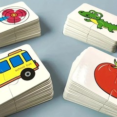 32 Pcs Kids Matching Card Puzzle Cartoon Cognitive Educational Toy Boys Girls