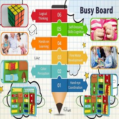 Busy Board Quiet Book Sensory Toy Developmental Baby Toy For Kids Christmas Gift
