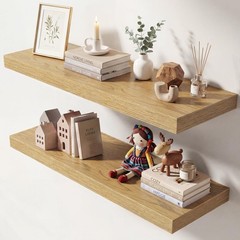 Dreamland 30 Inches Floating Shelves for Wall, 9.3″ Deep Long Floating Shelve…