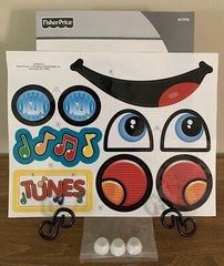 Replacement Stickers Decals & Manual Fisher Price Happy Tunes Ride-on Car M7596