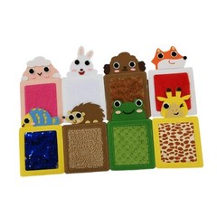 8 Pieces Sensory Mats Animal Perception Pads Polyester Textured Sensory Walls