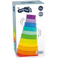 Wooden Large Rainbow Stacking Tower by – Babies Learn Hand-Eye Coordination, …