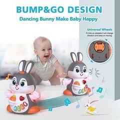 Easter Bunny Musical Toy for 1 +Year Old, Baby Crawling Toys 6 to 12 Months,…