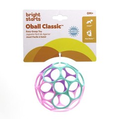 Oball Easy Grasp Classic Ball Infant Toy in Pink/Purple, Age Newborn and up. 4″