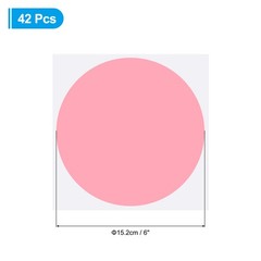 6″ Floor Stickers Classroom Decor, 42 Pcs Self Adhesive Dots Markers, Pink