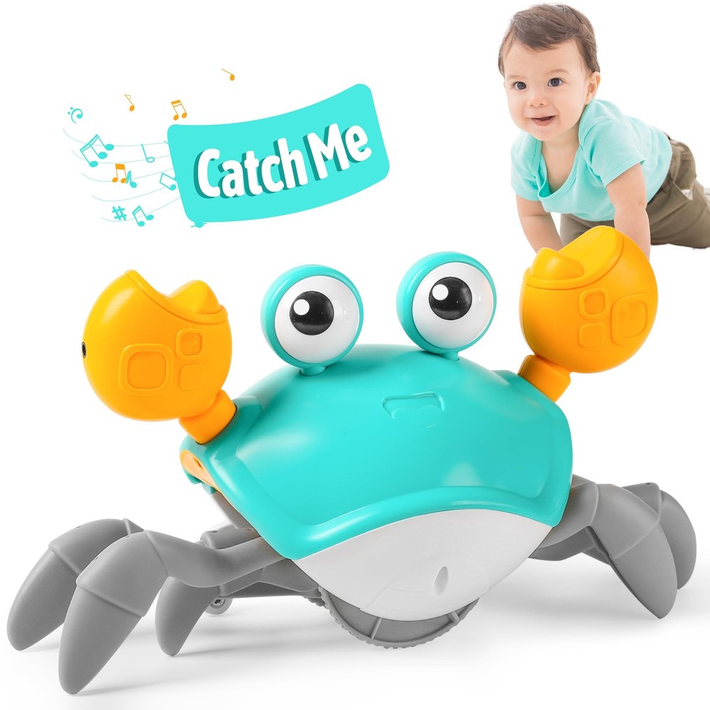 Crawling Crab Baby Toys 612 Months Infant Tummy Time Toys, Dancing Walking Cr…
