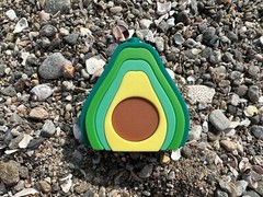 Viral Fun Avocado Silicone Stacking Toy – 5 Pieces, Safe BPA-Free, Easy to Clean