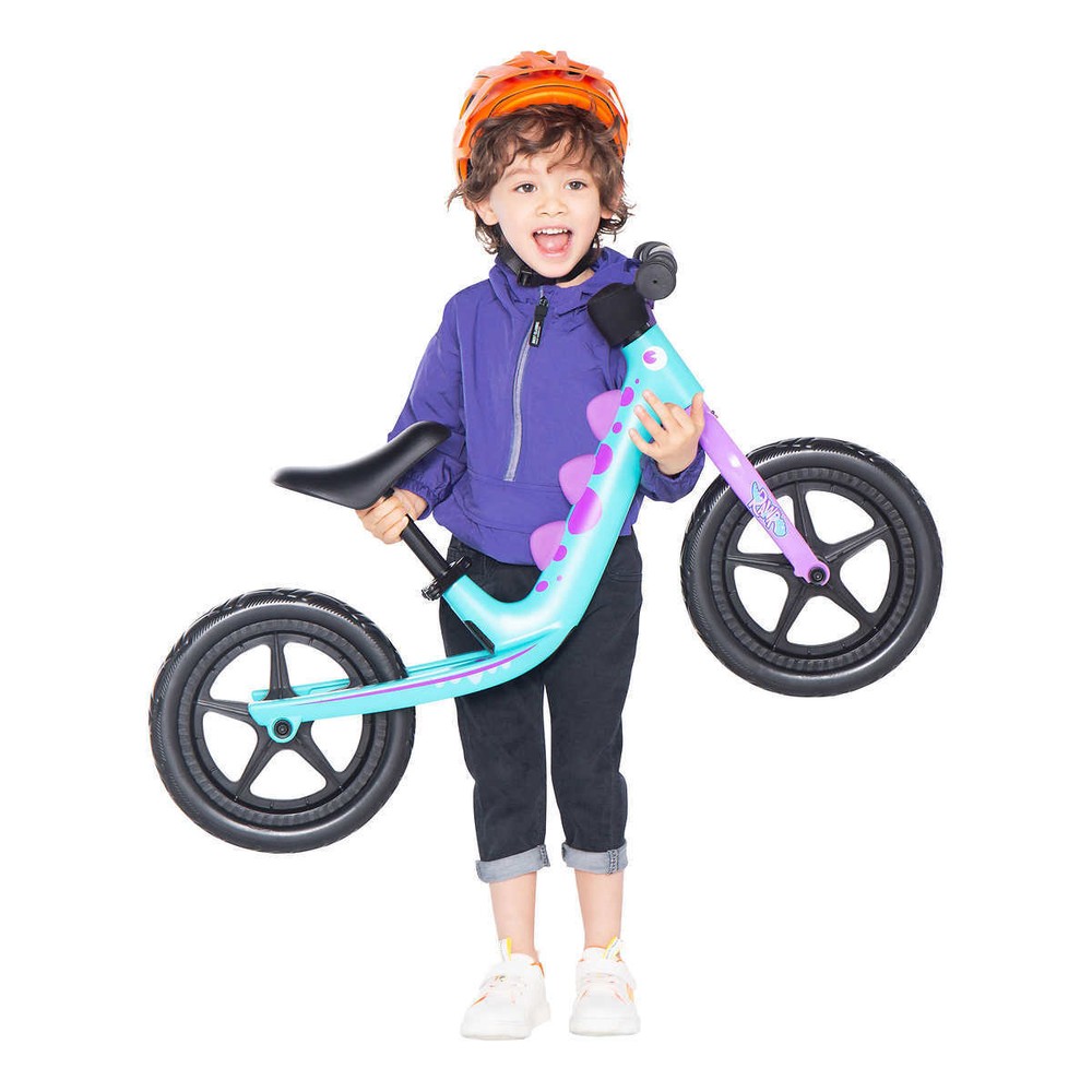 RoyalBaby, 12″ Lightweight Alloy Frame Toddler Kids Balance Bike | Dinosaur