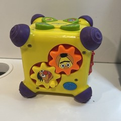 Vintage Mattel Sesame Street Electronic Sound Activity Cube 2001 Tested & Works