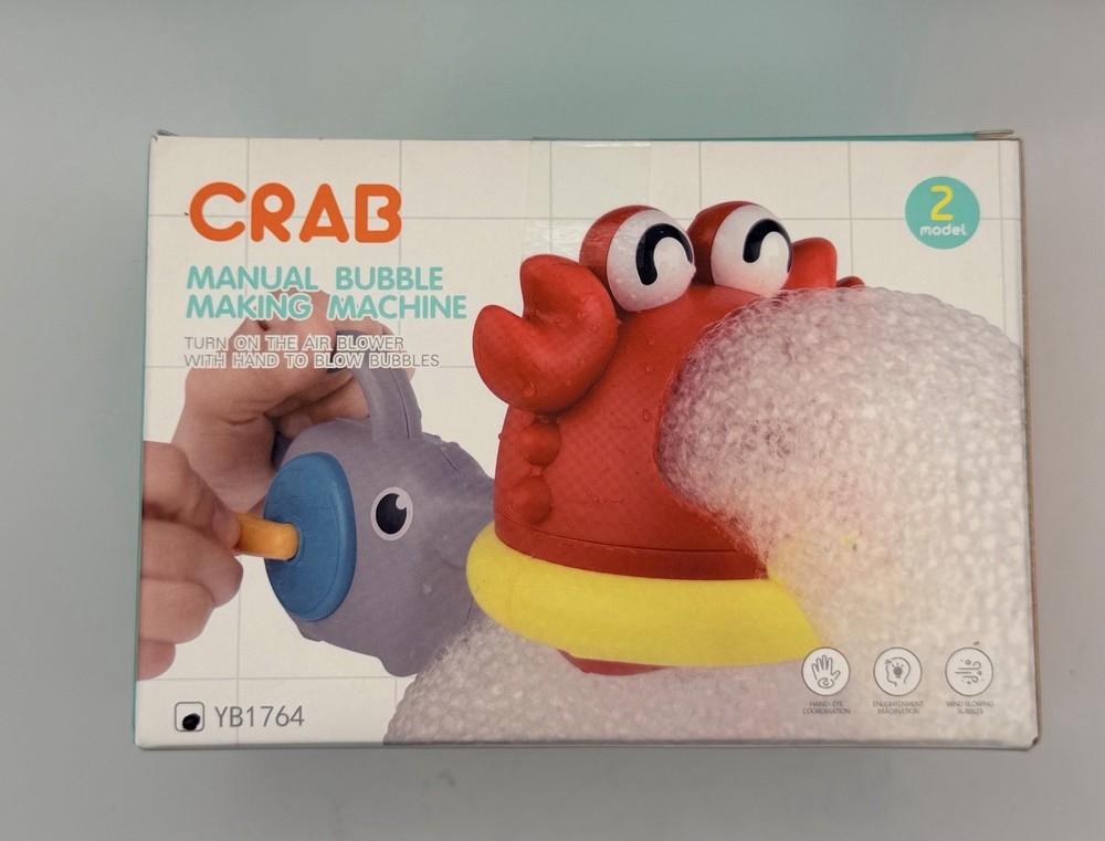 Manual Bubble Making Machine – Crab For Babies – Developmental Baby Toy