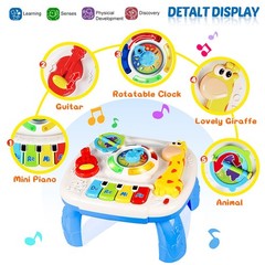 Baby Toys 6-12 Months, Musical Learning Table Toys for 1 2 3 Year Old Boys Girls