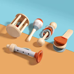 5PCS Baby Musical Instruments Sensory Rattle Toys Montessori Learning Gift Kids