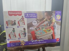 Fisher-Price Laugh Learn 4-in-1 Activity Table & Easel Toy Kids, NIB