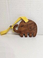Finn + Emma Stroller Toy Natural Wood – Piper The Elephant