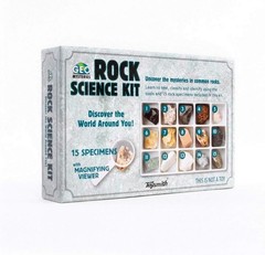 Educational STEM Toy Rock Science Kit with 15 Specimens for Budding Geologists