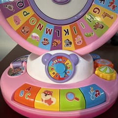 Musical Spin and Sing Alphabet Zoo, Learning Educational Interactive Toys, Pink