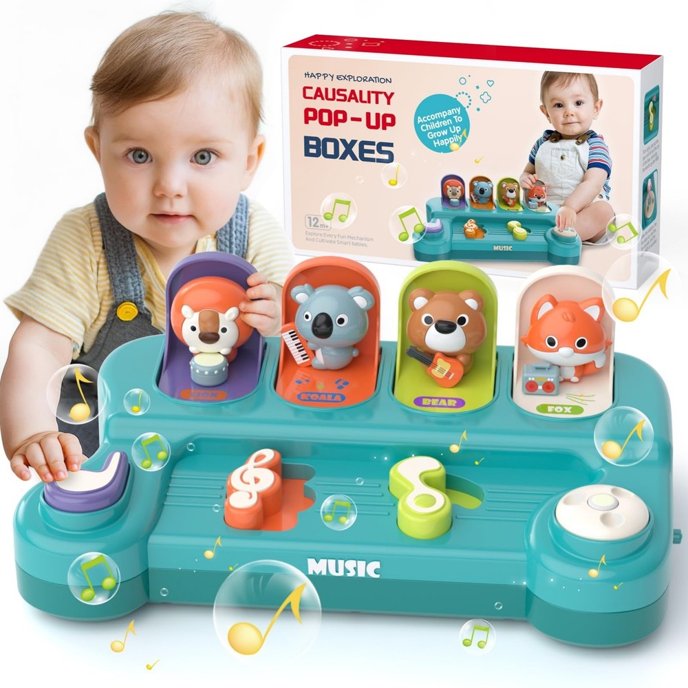 Cause and Effect Toys for 1 Year Old Boy Girl, Baby Musical Toys 12-18 Month,…