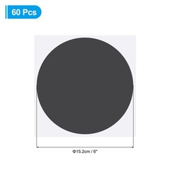 6″ Floor Stickers Classroom Decor, 60 Pcs Self Adhesive Dots Markers, Black