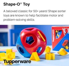 TUPPERWARE Shape-O Ball Toy Kids Baby Hand Eye Coordination Learning BPA-Free