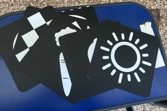Baby Visual High Contrast Black/White/Red/Black Visual Stimulus Cards