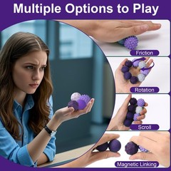 Silicone Fidget Balls 4 Pack Fidget Toys Adults Sensory Toys Stress Balls fo…