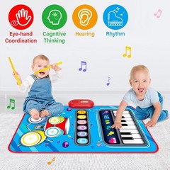 Baby Toys for 1 Year Old: Baby Musical Mat Toddler Toys Age 1-2 – 2 in 1 Pia Dru