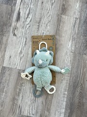 Dreamgro Green Dinosaur Activity Buddy Lovey Plush Rattle Crinkle Teether NWT