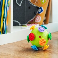 Colorful Bouncy Sensory Play Ball Toy Infants Toddlers Interactive Fun 12M New