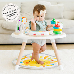 4-In-1 Baby Activity Center | Montessori-Inspired Design | 8 Interactive Toys |