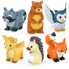 Tub Works® Woodland Animals Watertight 3 inches x 3 x 4 inches, Brown