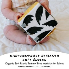 Soft Block, Baby Sensory with High-Contrast Graphics, Organic Soft Fabric Sof…