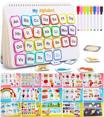 Montessori Preschool Learning Activities Busy Book – Workbook Activity Binder…