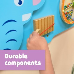 & Wow Wow Elephant Activity Wall 18M Sensory Wall Toy 3 Room Dcor 50472