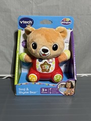 VTech Baby Sing And Rhyme Bear Bilingual English Spanish Learning Toy New