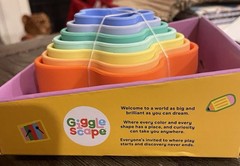 Gigglescape Silicone Cup Stacker Sensory Nesting Toddler Toy New In Box