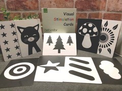 Bebestar Visual Stimulation Cards 18 Designs For Infants 0-3 Months NEW BOX SET