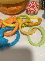 Fisher Price Infantino Melissa & Doug Baby Play Toys Rattle Rings Pineapple Lot