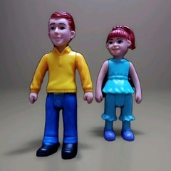 Kid Connection Dollhouse Father & Daughter Figures Girl Dad Doll Family Daddy