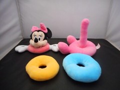 Minnie Mouse Soft Ring Baby Toy 10″ Tall Very Good Condition Clean