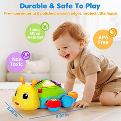 Baby Crawling Toys for 6-12 Months, Musical Toys for Infants 7 8 9 10 11 Months,