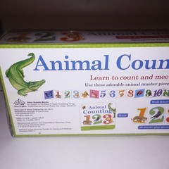Animal Counting Book and Learning Play Set Wall Frieze 26 Piece Toys