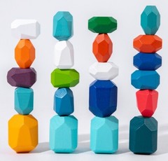 kid colorful Building Block Stacking Stone Hand Eye Coordination Training toy
