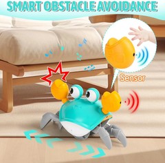 Hirger Crawling Crab Baby Toys 6-12 Months: Infant Tummy Time Toys, Dancing Walk