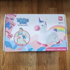 Bouncy Pals Unicorn Horse Toddler Girl Bouncing Plush Animal Inflatable pump NEW