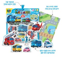 Tayo the Little Bus EVA Reattachment Soft Sticker 20pcs for Bath Play